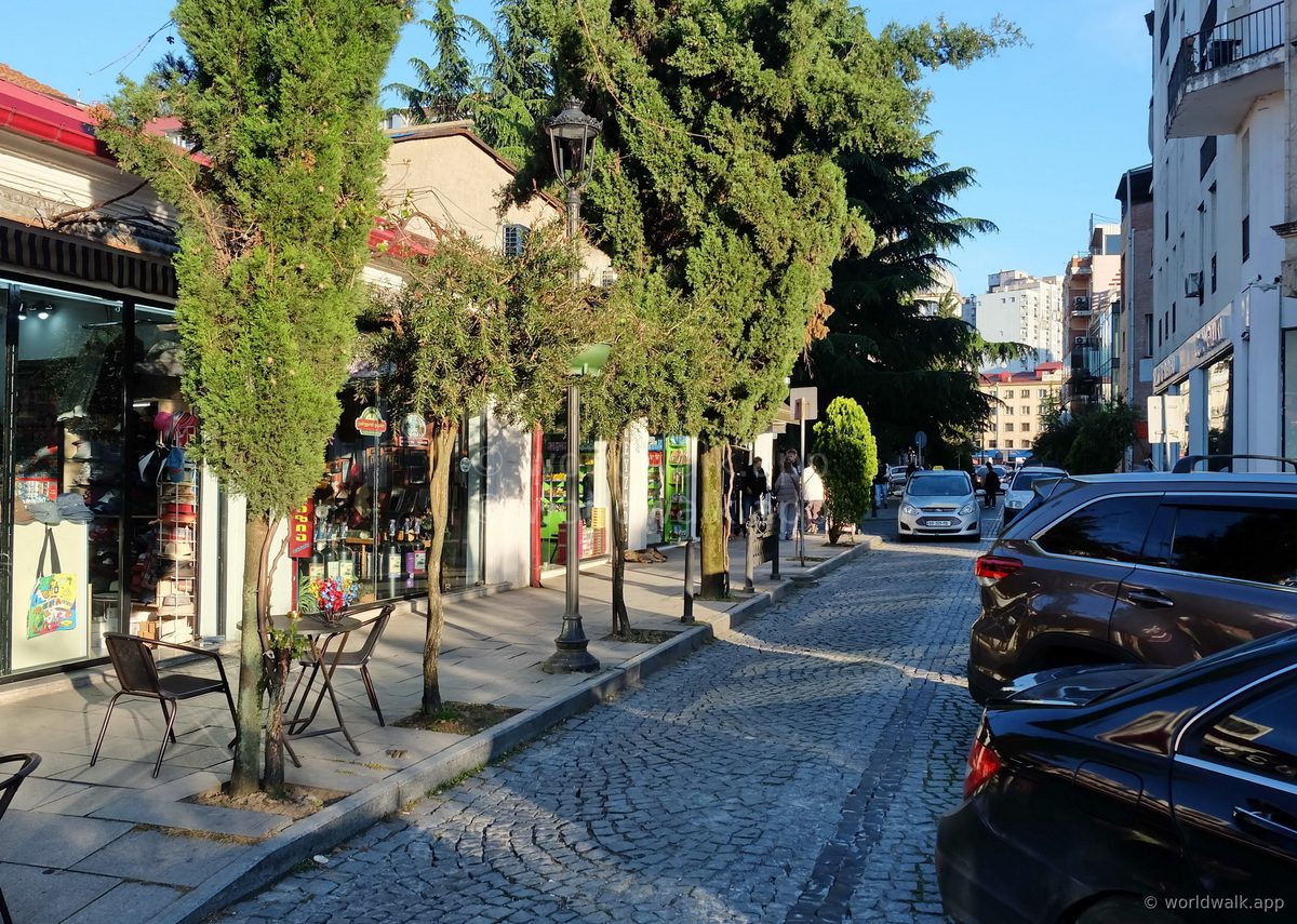 Batumi Old Town street — walk a few minutes from your hotel to compare exchange rates