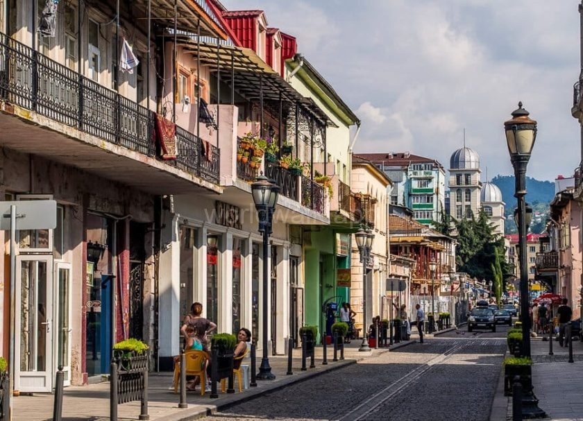 Batumi Old Town street — comparing live walking tours and self-guided audio guides
