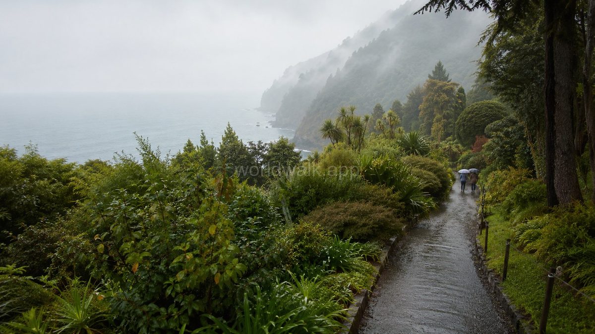 Batumi street in grey weather — the city has character in all conditions