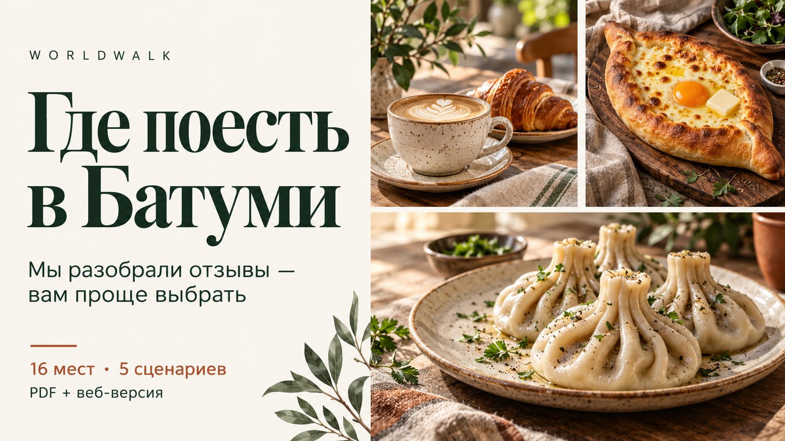 Где поесть в Батуми: гид WorldWalk по отзывам Google Maps